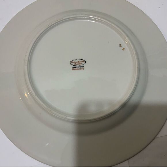 Theodore Haviland Gramercy 10 3/4  Inch dinner plate With Gold Trim set of 2 G8 - Picture 8 of 10